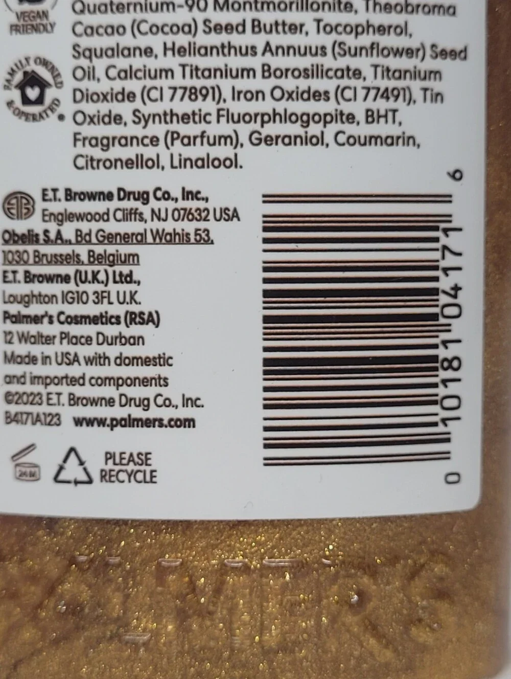 Palmer's Cocoa Butter Formula Vitamin E Shimmer Radiance Body Oil Enhances Glow
